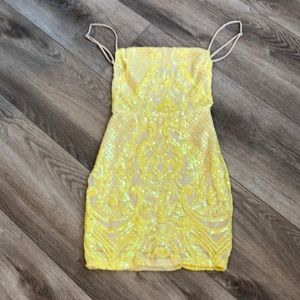 Sequined mini dress